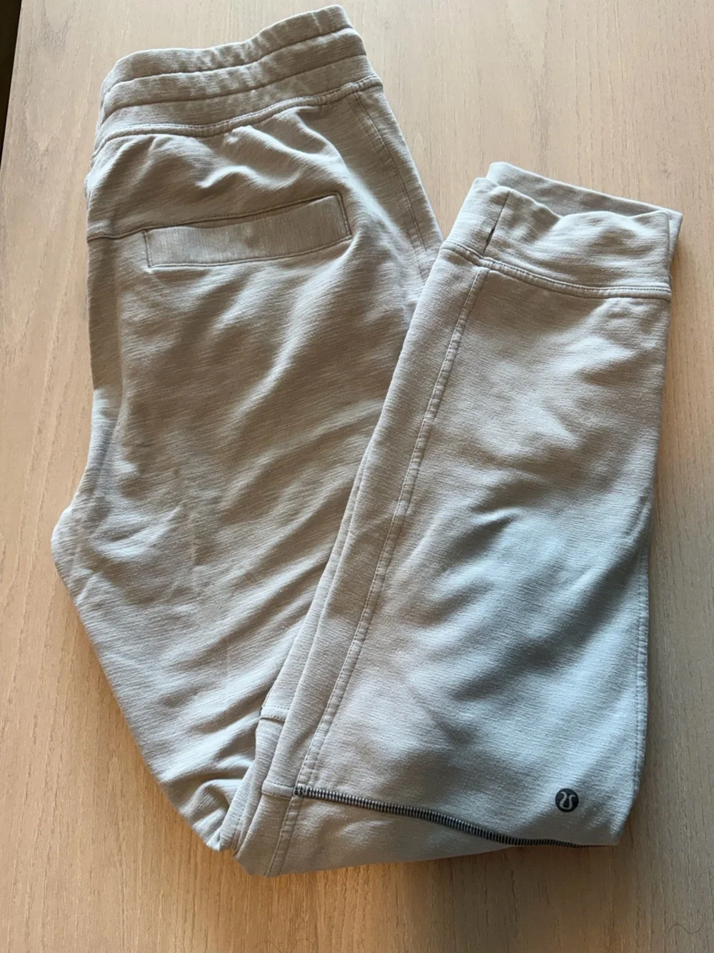 Light Gray Lululemon Knit Jogger Pants